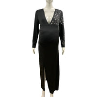 Robe de maternité longue Éclat Azuré