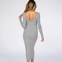 Robe de maternité Élina côtelée