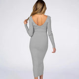Robe de maternité Élina côtelée