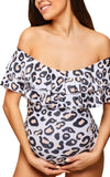Maillot de Bain Grossesse Leopard