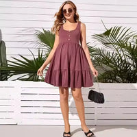 Robe de maternité Amalia Prune