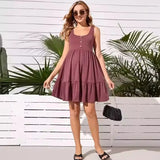 Robe de maternité Amalia Prune