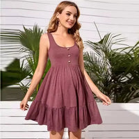 Robe de maternité Amalia Prune