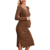 Robe de maternité Épure Côtelée
