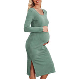 Robe de maternité Épure Côtelée