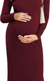 Robe de Grossesse Manche Longue