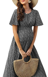 Robe de Grossesse Manches Courtes