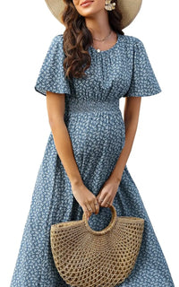 Robe de Grossesse Manches Courtes