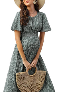 Robe de Grossesse Manches Courtes