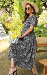 Robe de Grossesse Manches Courtes
