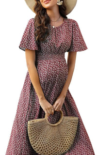 Robe de Grossesse Manches Courtes