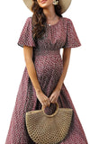 Robe de Grossesse Manches Courtes