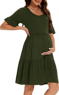 Robe de Grossesse mi Longue