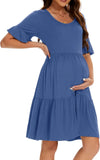 Robe de Grossesse mi Longue