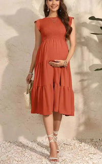 Robe de Grossesse Plissée