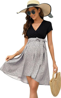 Robe Fluide à Pois Grossesse