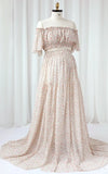 Robe Grossesse Cérémonie 2 Pièces en Soie