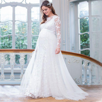 Robe de maternité longue Éclat Dentelle 2-en-1