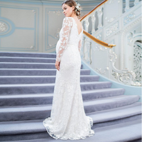 Robe de maternité longue Éclat Dentelle 2-en-1