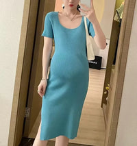 Robe enceinte Livia Côtelée