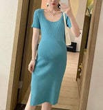 Robe enceinte Livia Côtelée