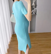 Robe enceinte Livia Côtelée