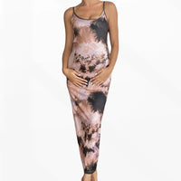 Robe longue de maternité Aurore Tie-Dye