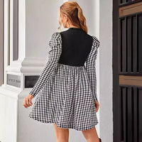 Maternity Dress Houndstooth Grace