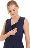 Robe Grossesse Habillée Bleue Marine