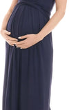 Robe Grossesse Habillée Bleue Marine