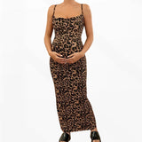 Robe maxi de maternité Léa Léopard