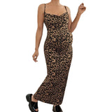 Robe maxi de maternité Léa Léopard