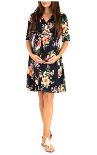 Robe Grossesse Été à Pois