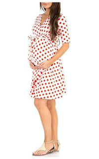 Robe Grossesse Été à Pois
