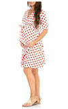 Robe Grossesse Été à Pois