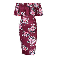 Robe de maternité Floralia Épaules Nues