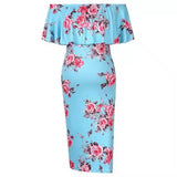 Robe de maternité Floralia Épaules Nues