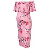 Robe de maternité Floralia Épaules Nues