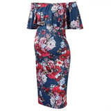 Robe de maternité Floralia Épaules Nues
