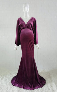 Robe photo grossesse velours