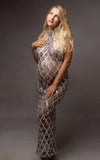 Robe Shooting Grossesse Cristaux Sans Manches
