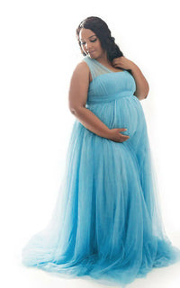 Robe Shooting Grossesse Longue en Tulle
