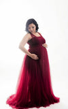 Robe Shooting Grossesse Longue en Tulle
