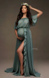 Robe Shooting Grossesse Manches Volantes