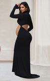 Robe Shooting Grossesse Noir Col Roulé