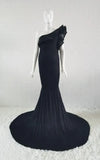 Robe Shooting Grossesse Noir Stretch