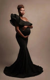 Robe Shooting Grossesse Noir Stretch
