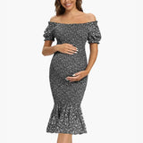 Robe de maternité Fleur Azur