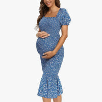 Robe de maternité Fleur Azur