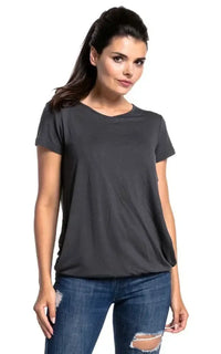 T-Shirt Allaitement Ouverture Côté Uni